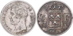 World Coins - France, Charles X, 1/4 Franc, 1828, Paris, Silver, , Gadoury:353