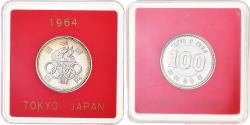 World Coins - Japan, 100 Yen, Showa, Olympic Games, 1964, Osaka, Silver,