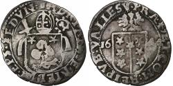World Coins - SWISS CANTONS, Bishopric of Sion, Adrian III, 1 Batz, 1644, Billon