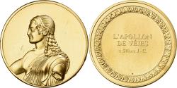 World Coins - France, Medal, L'Apollon de Veies, Gilt Bronze, MS(63)