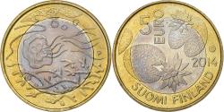 World Coins - Finland, 5 Euro, 2014, Vantaa, Bi-Metallic,