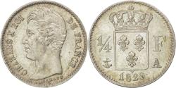 World Coins - Coin, France, Charles X, 1/4 Franc, 1829, Paris, , Silver, KM:722.1