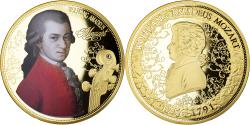 World Coins - Austria, Medal, Wolfgang Amadeus Mozart, , Copper Gilt