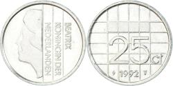 World Coins - Coin, Netherlands, 25 Cents, 1992
