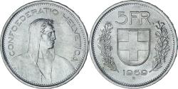 World Coins - Coin, Switzerland, 5 Francs, 1969, Bern, , Silver, KM:40