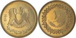 World Coins - Coin, Libya, 10 Dirhams, 1975, , Copper-Nickel Clad Steel, KM:14