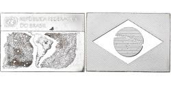 World Coins - France, Medal, United Nations Flags, Brazil, Silver,