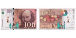 World Coins - France, 100 Francs, Cézanne, 1997, G032228139, EF(40-45), Fayette:74.1, KM:158a