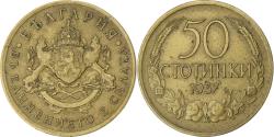 World Coins - Bulgaria, 50 Stotinki, 1937, Aluminum-Bronze, , KM:46