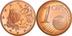 World Coins - France, Euro Cent, 2004, Paris, Proof / BE, , Copper Plated Steel, KM:1282