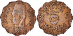 World Coins - Coin, Egypt, 5 Milliemes, 1943