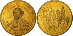 World Coins - Malta, 50 Euro Cent, PRUEBA-TRIAL ESSAI., 2003, Cupro-aluminium-nickel,