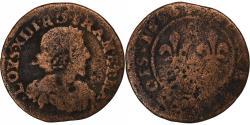 World Coins - France, Louis XIII, Double Tournois, Double tournois, buste lauré et drapé