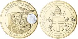 World Coins - Vatican, Medal, Mort du Pape Jean-Paul II, 2005, , Copper-Nickel Gilt