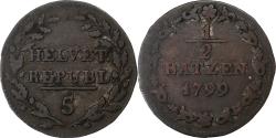 World Coins - Switzerland, 1/2 Batzen, 1799, Billon, , KM:A6
