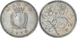 World Coins - Coin, Malta, 25 Cents, 1995