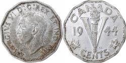 World Coins - Canada, George VI, Cent, 1944, Ottawa, Chromium Plated Steel, , KM:40a
