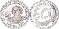 World Coins - Spain, Ecu, 1992, Christophe Colomb, , Silver