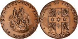 World Coins - France, Medal, Commune de Chevreuse, Yvelines, Geography, 1983, , Bronze