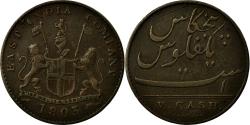World Coins - Coin, INDIA-BRITISH, MADRAS PRESIDENCY, 5 Cash, 1 Falus, 1803, Soho Mint