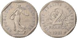 World Coins - France, 2 Francs, Semeuse, 1981, Paris, Nickel, , KM:942.1