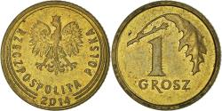 World Coins - Coin, Poland, Grosz, 2014, Warsaw, , Brass