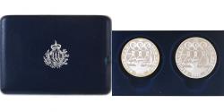 World Coins - San Marino, 5€ + 10€, Olimpiadi di Atene, 2003, Rome, BE, , Silver