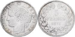World Coins - France, 5 Francs, Cérès, 1871, Bordeaux, Silver, , Gadoury:742