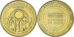 World Coins - France, Token, Touristic token, Château Fort de Guédelon, Bourgogne, 2016
