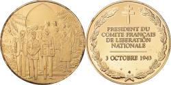 World Coins - France, Medal, Président du comité Français de Liberation Nationale, 3