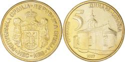 World Coins - Coin, Serbia, 5 Dinara, 2007, , Nickel-brass