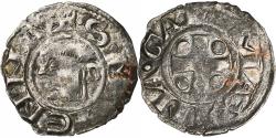 World Coins - Archbishopric of Vienne, Denier, ca. 1200-1250, Vienne, Billon,