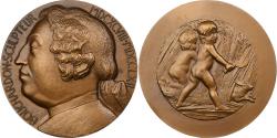 World Coins - France, Medal, Edme Bouchardon, 1967, Bronze, Bourroux,