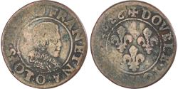 World Coins - Coin, France, Louis XIII, Double Tournois, 1626, Riom, , Copper