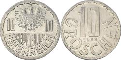 World Coins - Coin, Austria, 10 Groschen, 1988, Vienna, , Aluminum, KM:2878