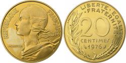 World Coins - France, 20 Centimes, Marianne, 1976, Paris, Aluminum-Bronze,