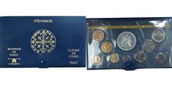 World Coins - Coin, France, Coffret 1 c. à 50 frs., 1980, Monnaie de Paris, sans ailes