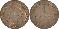 World Coins - Coin, France, Cérès, Centime, 1891, Paris, , Bronze, KM:826.1