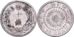 World Coins - Japan, Mutsuhito, 10 Sen, Meiji Era, Yr. 43 (1910), Silver,