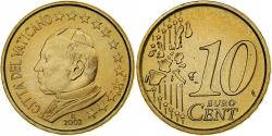 World Coins - Vatican, Jean-Paul II, 10 Centimes, 2002, Rome, Nordic gold, , KM:344