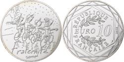 World Coins - France, 10 Euro, Sempé - Hiver - Fraternité, 2014, MDP, Silver,