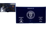 World Coins - Coin, France, Coffret 1 c. à 10 frs., 1981, Monnaie de Paris, FDC,