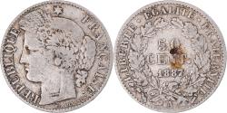World Coins - France, Cérès, 50 Centimes, 1887, Paris, , Silver, KM:834.1