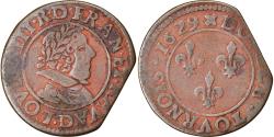 World Coins - Coin, France, Louis XIII, Double tournois, buste juvénile, Double Tournois