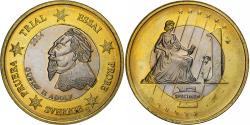 World Coins - Sweden, 1 Euro, unofficial private coin, 2004, Copper Plated Steel,