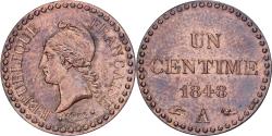 World Coins - France, 1 Centime, Dupré, 1848, Paris, Copper, , Gadoury:84