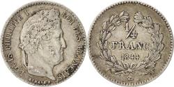 World Coins - Coin, France, Louis-Philippe, 1/4 Franc, 1844, Lille, , Silver