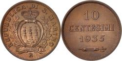 World Coins - Coin, San Marino, 10 Centesimi, 1935, Rome, , Bronze, KM:13