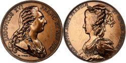 World Coins - France, Medal, Marie Antoinette et Louis XVI, Bronze, Duvivier, Restrike