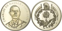 World Coins - France, Medal, Général de Gaulle, Président de la République, Copper Plated
